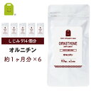 しじみ オルニチン サプリメント (約6ヶ月分・60粒×6袋) 【メール便送料無料】 1日400mg オルニチン サプリ 貝 シジミ シジミエキス しじみ 健康...