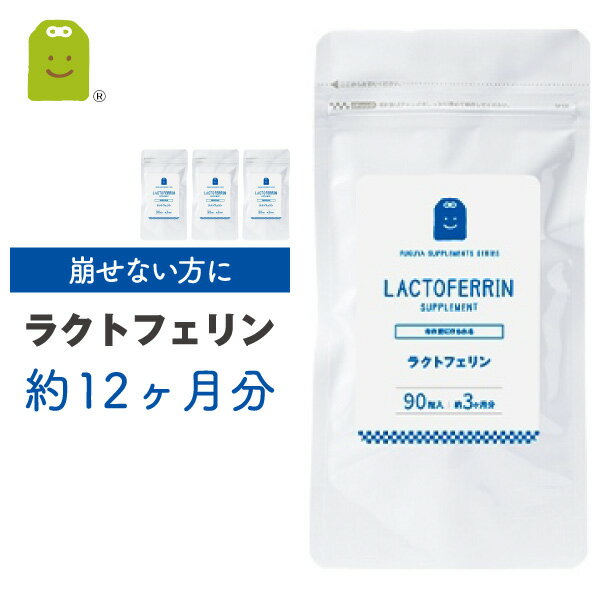 お徳用バーゲン ラクトフェリン サプリメント 1粒100mg配合 乳酸菌 痩せ菌 食物繊維 メール便送料無料 (タブレット 9…