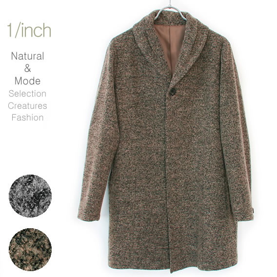 【Fluff3】タック＆ドレープふんわり衿アドリナウールループコートTuck & drape collar Wool yarn loop coat10P03Feb12 10P13Feb12 10P21Feb12