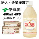 【法人・企業限定販売】伊藤園 杏仁烏龍 480ml PET 48本 (24本×2ケース) あんにんうーろん 飲むスイーツ ウーロン 送料無料 43620