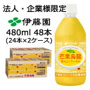 【法人・企業限定販売】伊藤園 芒果烏龍 480ml PET 48本 (24本×2ケース) まんごーうーろん MANGO Tea 送料無料 43733