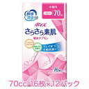 【法人・企業様限定販売】 日本製紙クレシア ポイズ さらさら素肌 吸水 ナプキン 中量用 (70cc) 16枚×12パック 送料無料 10943