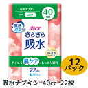 【法人・企業限定販売】ポイズ さらさら吸水 吸水ナプキン 40cc 22枚 ×12パック CRECIA 瞬間消臭 ズレ止め 肌ケア 送料無料 01429