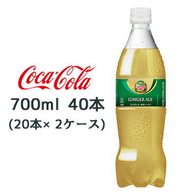 ●コカ・コーラ カナダドライ ( CANADA DRY ) ジンジャーエール PET 700ml 40本 (20本×2ケース) 送料無料 47559