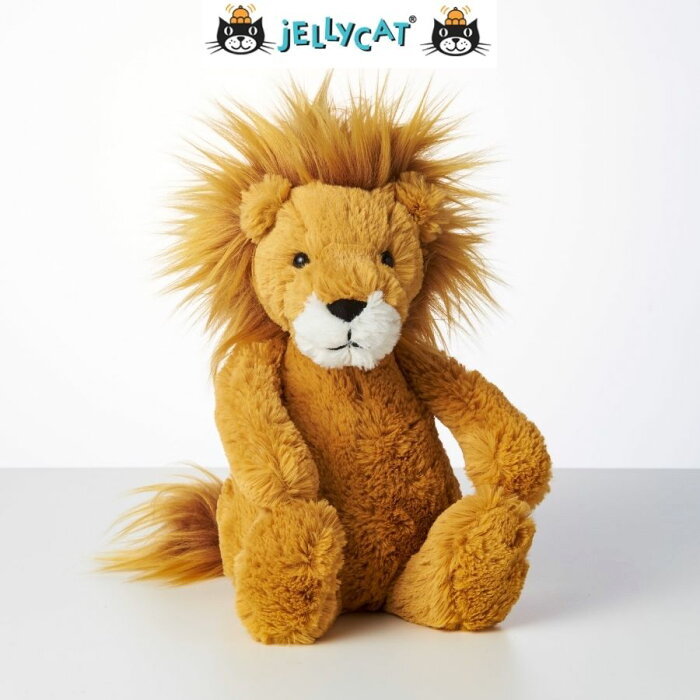 【 正規品 】 Jellycat ジェリーキャット バシュフル M ぬいぐるみ ライオン 座高20cm Bashful Lion Medium BAS3LION 出産祝い ギフト プレゼント ファースト トイ らいおん ベビー 赤ちゃん 人気 おしゃれ かわいい 女の子 男の子 寝相アート 月齢フォト 誕生日 クリスマス