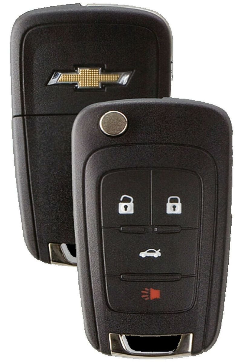 シボレー カマロ クルーズ ソニック 純正部品/OEM品 ブランクキー ブレード付き 電子機器/チップ付き スペア キーレス スマートキー 合鍵 4ボタン 未使用品 送料無料