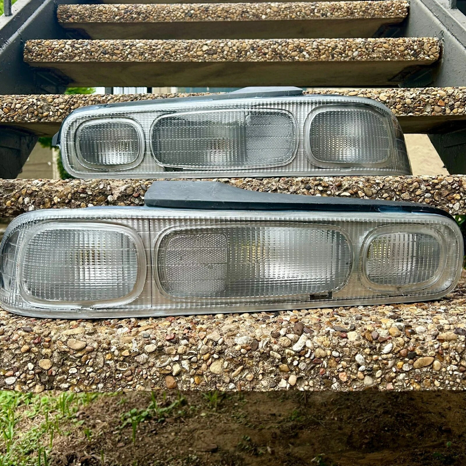 ホンダ インテグラ DC1/DC2 クーペ '93～'01 社外品 リア/リヤ テールライト/ランプ クリア/クローム 純正流用品 左右2点セット 未使用品 送料無料