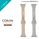 【メール便 送料無料】 LEPLUS SELECT Apple Watch 38/40/41mm Series 1/2/3/4/5/SE/6/7/8/9 バンド 「CORVIN」 スリムシンプルレザーバンド 本革製 ピン留め式 スリムデザイン メンズ レディース LN-AW41B31(2)