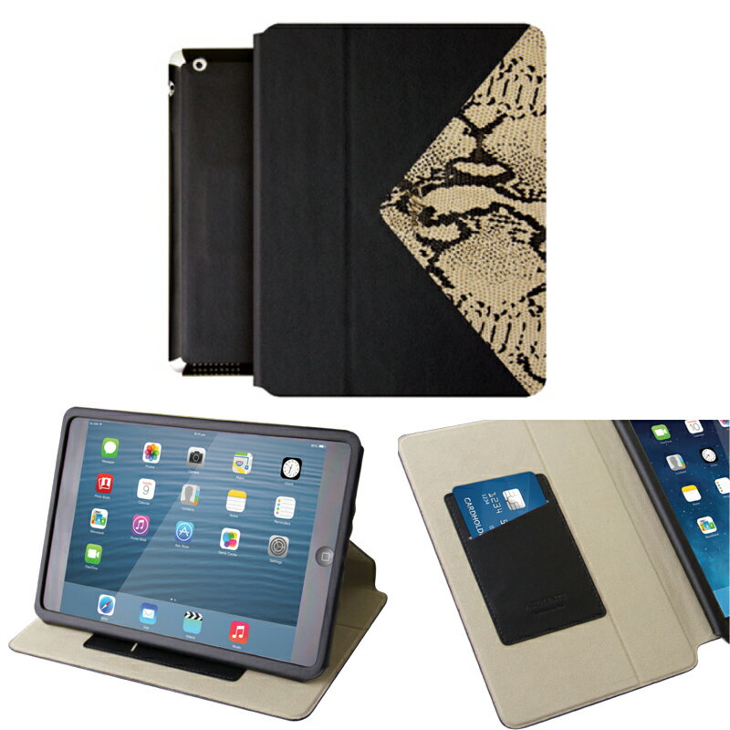 iPad mini Retina | iPad mini 3 ケース カバー フラップケース 本革ケース Viva Modaコレクション Ardiente アテンデ Piton Ivory