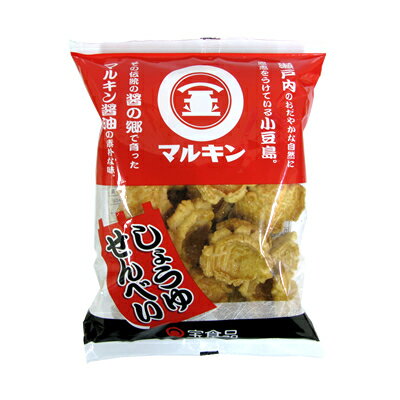 商品説明 名　称 油菓子 原材料 生地（小麦粉、甘しょでん粉、食塩）、植物油油（なたね油）、砂糖調製品（砂糖デキストリン）、砂糖、しょう油、米醸造調味料、甘辛調味料（しょう油、果糖ぶどう糖液糖、りんご、香辛料、その他）、食塩、香辛料、加工でん粉、膨張剤、調味料（アミノ酸等）、ソルビット、粘着剤（加工デンプン）、甘味料（甘草、ステビア）、（原材料の一部に大豆を含む）※本品製造工場では、卵、乳、落花生、えび、かに、いか、鶏肉、豚肉を含む製品を生産しています。 内容量 110g 賞味期限 製造日より12ヶ月 　　 　　 ※開封後はお早めにお召し上がりください 保存方法 直射日光を避け常温で保存してください。 販売者 宝食品株式会社　S 香川県小豆郡小豆島町苗羽甲2226-15 特　徴 サクッとした食感、さっと溶けてなくなる口溶けの良さ。　瀬戸内のおだやかな自然に恩恵をうけている小豆島のマルキン醤油を使用した砂糖醤油の懐かしい香味が残ります。 　サクッとした食感、さっと溶けてなくなる口溶けの良さ。　瀬戸内のおだやかな自然に恩恵をうけている小豆島のマルキン醤油を使用した砂糖醤油の懐かしい香味が残ります。