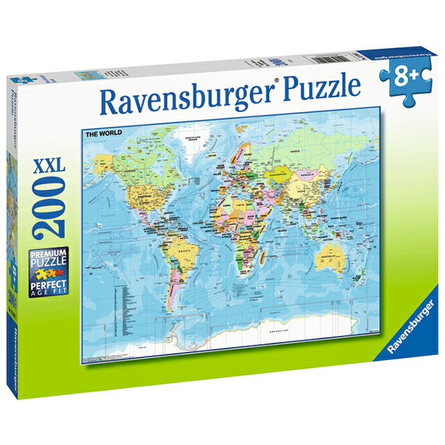 世界地図(200ピース) 6128907 ジグソーパズル お子様向けパズル 知育玩具 ラベンスバーガー Ravensbuger BRIO ブリオ