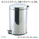 カリス2(ツー) ステンレス製ペダルペール20L H-2286 ゴミ箱 ダストボックス くずかご 生活雑貨 日用雑貨