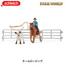 チームローピング 42577 動物フィギュア ファームワールド ジオラマ シュライヒ 在庫限り 赤字価格