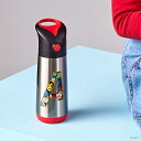 ビーボックス b.box ステンレスボトル キッズ 水筒 ストロー ストローボトル 500ml 男の子 女の子 1歳から コラボ商品 アベンジャーズ Insul...