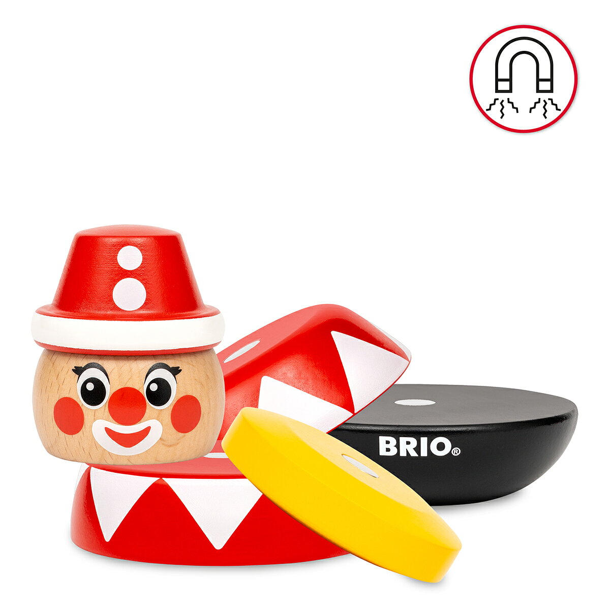 BRIO マグネット式クラウン 30490 1歳 知育玩具 木製 スタッキングトイ 出産祝い ...