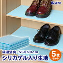 【店内最大20%OFFクーポン配布中】生地 シリカゲル挟み込み生地 5枚組 約幅55×50cm 湿気吸収 カビ対策 消臭 吸湿 シリカゲル入り 素材 材料 ハンドメイド DIY クラフト 保管 保存 靴箱 ライトグリーン アストロ 614-90