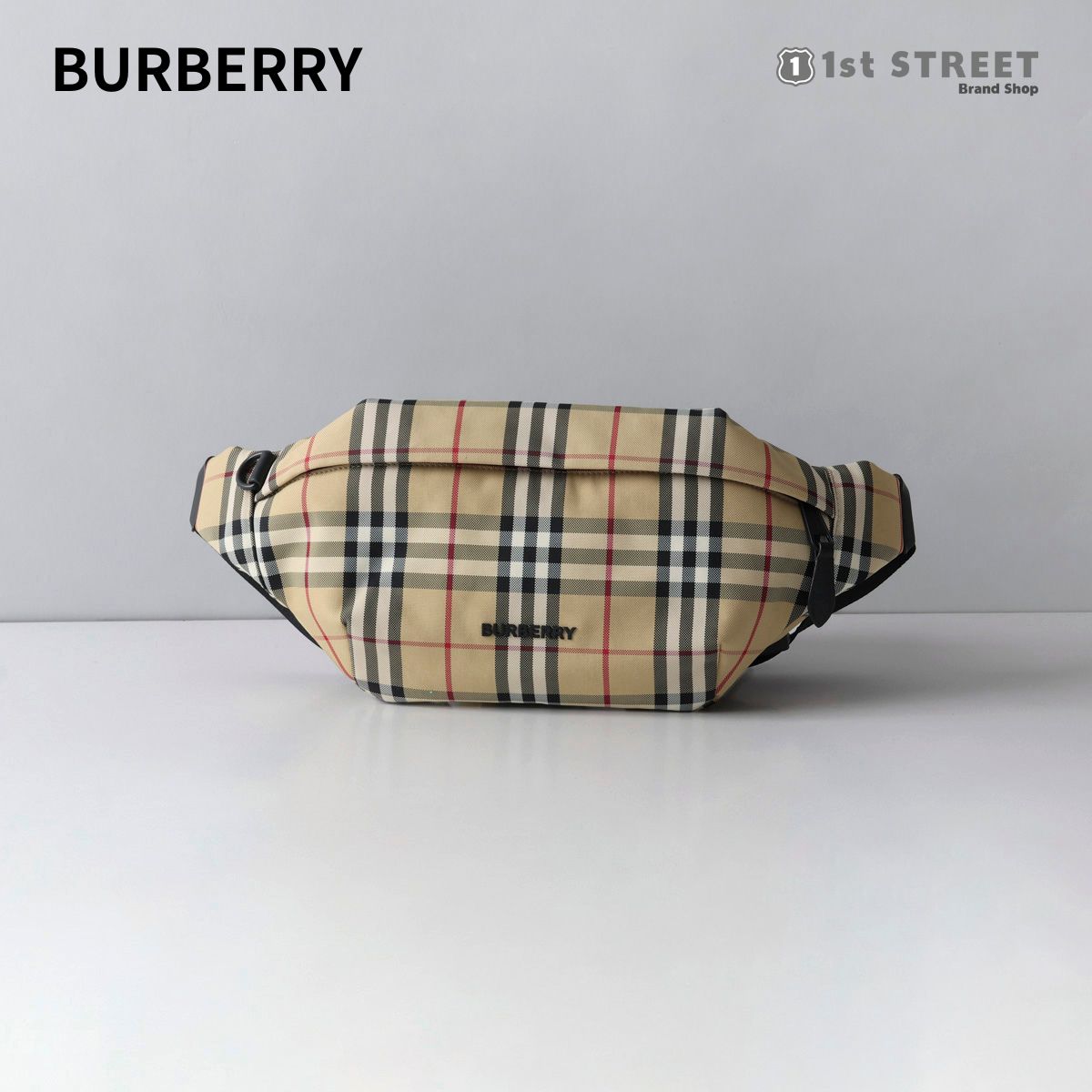 ウエストバッグ 【5/10限定！2人に1人が当選★エントリーで最大100％ポイントバック】バーバリー BURBERRY ボディバッグ ベージュ バッグ チェック ショルダー ウエストバッグ ソニー ウエストポーチ 8069755 ML SONNY N YYN A7026 ARCHIVE BEIGE ユニセックス メンズ レディース