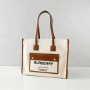 バーバリー トートバッグ（レディース） バーバリー BURBERRY トートバッグ バッグ ショルダーハンドル ハンドバッグ A4収納可 キャンバス レザー おしゃれ ブランド 高級 ナチュラル NATURAL/TAN A1395 8044138 LL6 LL SM POCKET DTL TOTE LL6 レディース