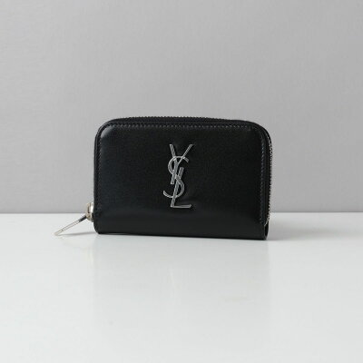 サンローラン SAINT LAURENT 財布 メンズ コインケース ブラック ミニ財布 シンプル 無地 コンパクト レザー ブランド 高級 黒 535411 WALLET CASSANDRA 0SX0E 1000 BLACK