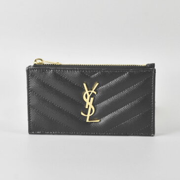 サンローラン SAINT LAURENT カードケース パスケース 小銭入れ フラグメントケース モノグラム レディース 607915 BOW01 1000