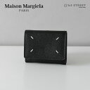メゾン マルジェラ MAISON MARGIELA 3つ折り財布 ブラック 財布 シンプル 小銭入れ付 コンパクト レザー ブランド 高級 SA3UI0017 P4745 T8013 BLACK ユニセックス メンズ レディース