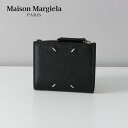 メゾン マルジェラ 二つ折り財布 メンズ メゾン マルジェラ MAISON MARGIELA 2つ折り財布 ブラック 財布 二折り シンプル 小銭入れ付 コンパクト レザー ブランド 高級 黒 SA1UI0020 WALLET FLIP FLAP SMALL P4745 T8013 BLACK ユニセックス メンズ レディース