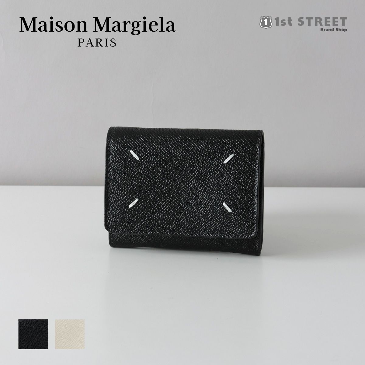 ᥾ ޥ른 MAISON MARGIELA 3޺  ߥ˺ 쥶 ܳ  ֥  SA3UI0017 P4745 WALLET CLIP 3 WITH ZIP ˥å  ǥ