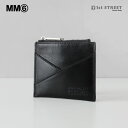 メゾン マルジェラ ミニ財布 レディース エムエム 6 メゾン マルジェラ MM6 MAISON MARGIELA 小銭入れ 財布 小銭入れ付 ミニ財布 レザー 本革 ロゴ ブランド 高級 ジャパニーズ ブラック BLACK T8013 P6445 SA6UI0015 JAPANESE 6 SLG - ZIP CARDHOLDER ユニセックス レディース メンズ