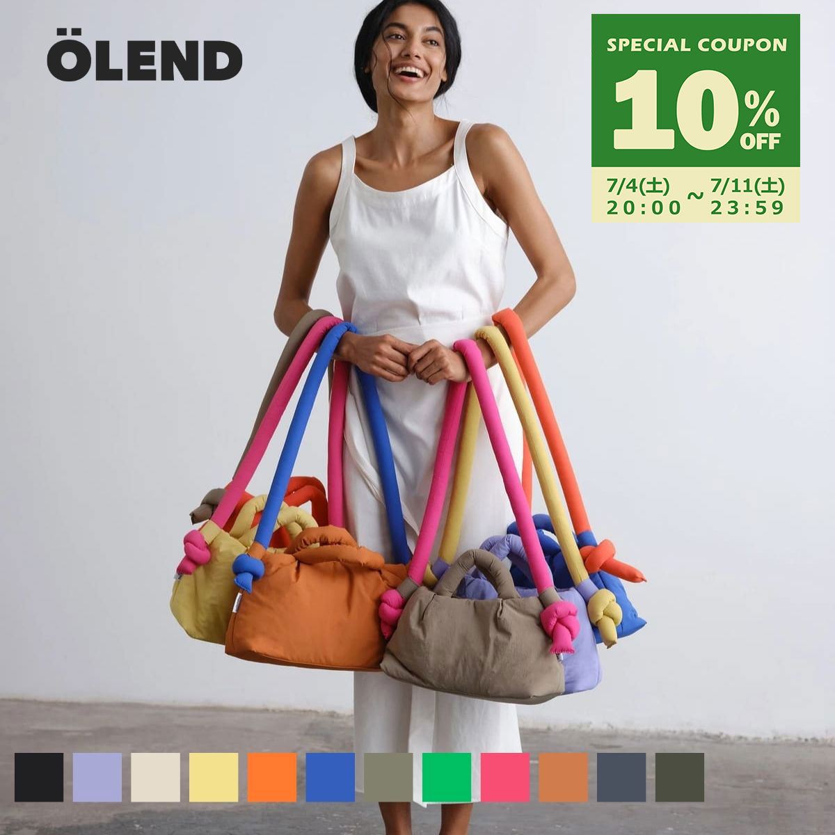 オレンド OLEND ショルダーストラップ レディース メンズ エクストラ ストラップ 付け替え用 TACO用 MINI ONASOFT用 カラフル ナイロン 軽量 軽い 撥水 人気 おしゃれ EXTRA STRAP ユニセックス