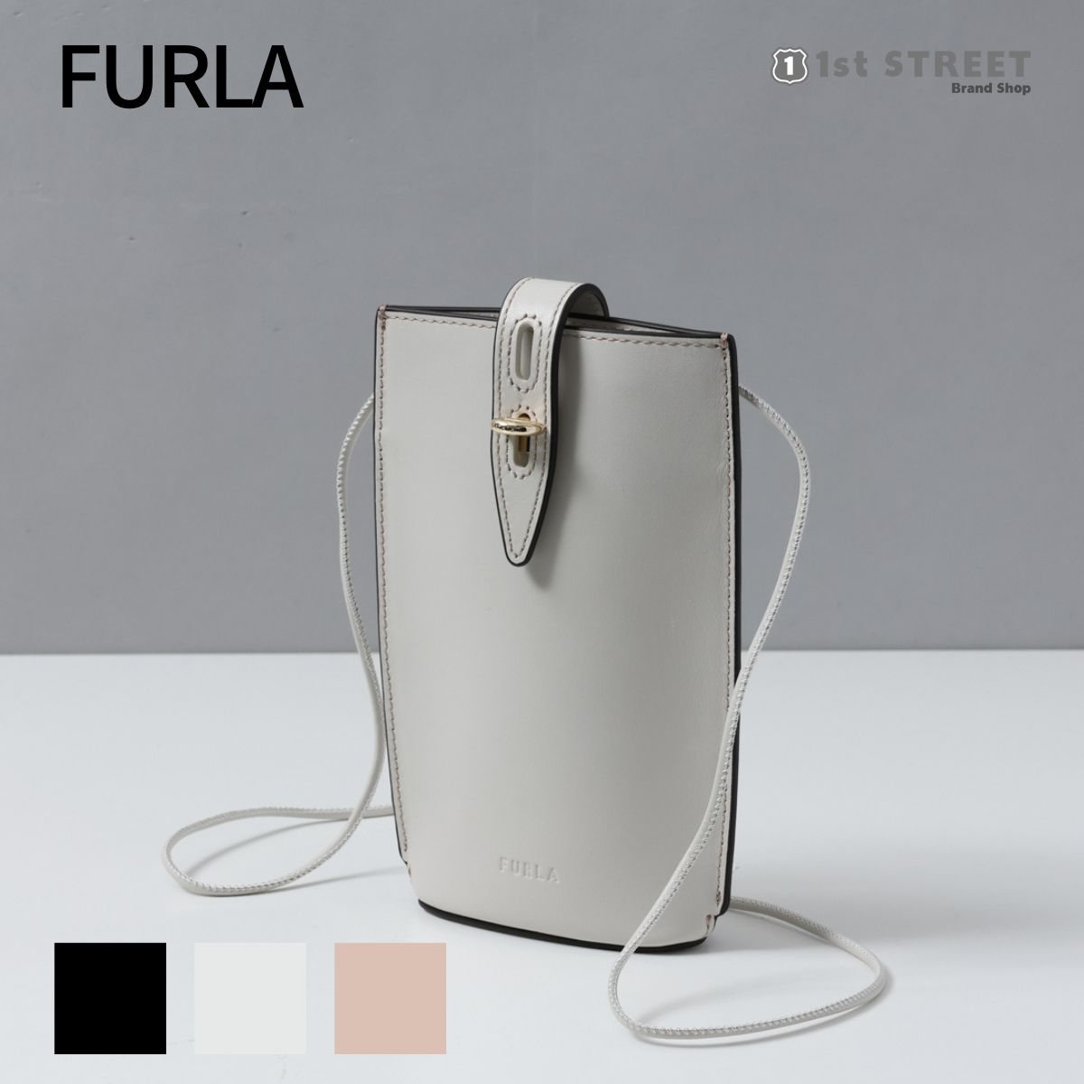 フルラ FURLA ショルダーバッグ クロスボディ スマホケース レザー 本革 WE00483 AX0733 UNICA FURLA UNICA FURLA MINI VERTICAL CROSSBODY レディース