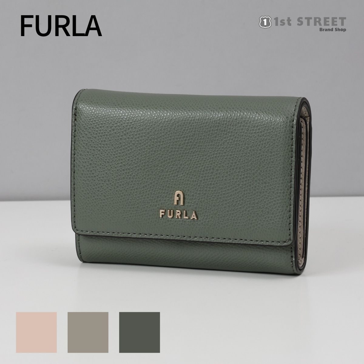 フルラ FURLA 3つ折財布 CAMELIA コンパクト レザー 本革 WP00325 ARE000 FURLA CAMELIA FURLA CAMELIA M COMPACT WALLET FLAP レディース