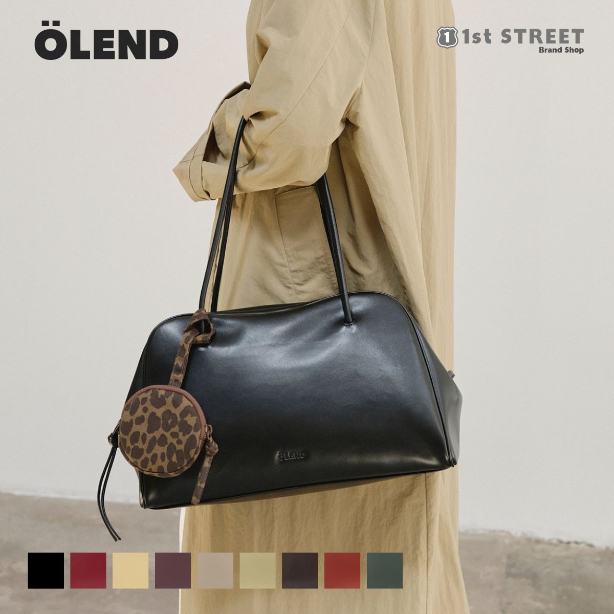 【正規販売店】オレンド OLEND ハンドバッグ レディース メンズ ブルックリン バッグ バッグ ショルダーバッグ ボストンバッグ 軽量 耐水 ヴィーガンレザー 人気 おしゃれ ブランド 高級 BROOKLYN BAG ユニセックス