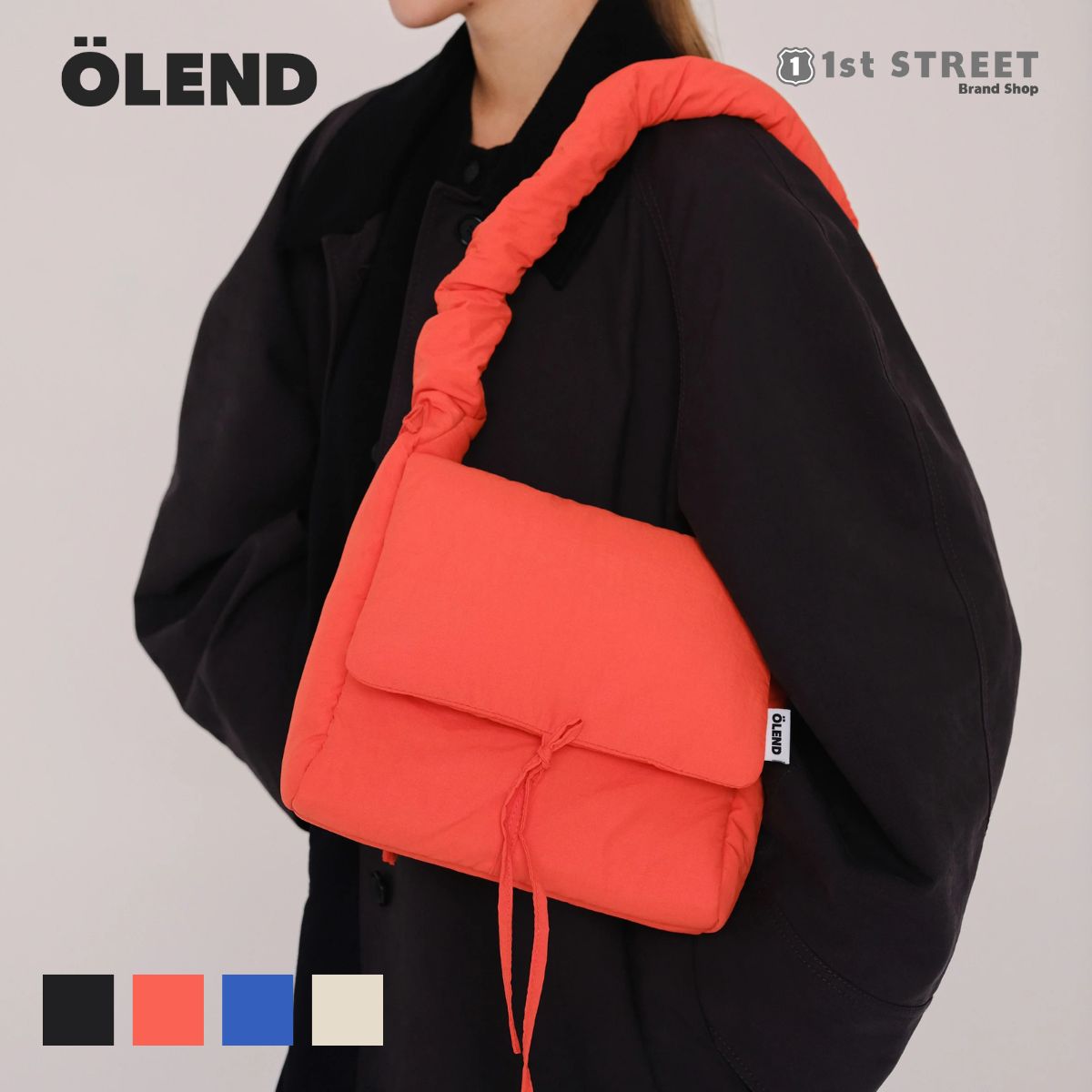 【正規販売店】オレンド OLEND ショルダーバッグ バッグ ニナ バッグ ななめ掛け 3way パッド入り ドローストリング 撥水ナイロン 軽量 軽い 人気 オーレンド NINA BAG ユニセックス メンズ レディース