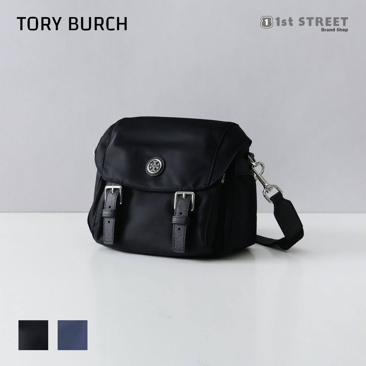 トリーバーチ バッグ（レディース） トリーバーチ TORY BURCH ななめ掛け ショルダーバッグ メッセンジャーバッグ ヴァージニア ナイロン VIRGINIA SMALL MESSENGER レディース 85054 001 403