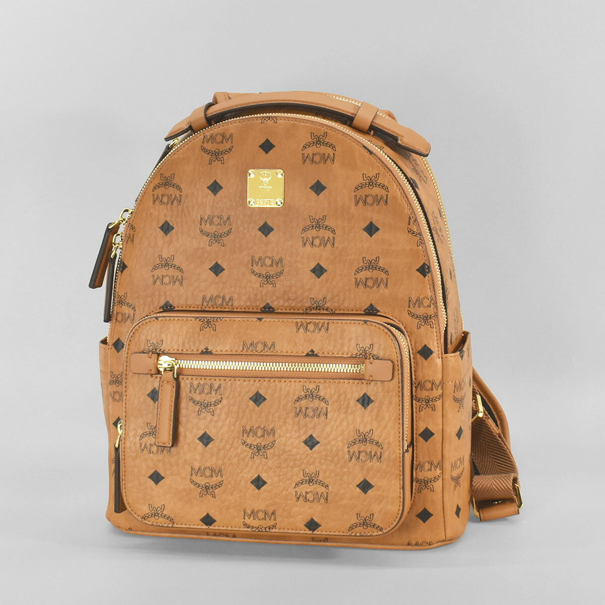 楽天1st STREETエムシーエム MCM バックパック リュック シグネチャー モノグラム柄 スターク タウンユース STARK BACKPACK 32 ブラウン系 コニャック COGNAC メンズ レディース MMKAAVE08 CO001