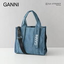 Kj[ GANNI V_[obO obO nhobO V_[ Vv S uh  u[n DENIM 630 A5457 RECYCLED TECH SMALL TOTE fB[X