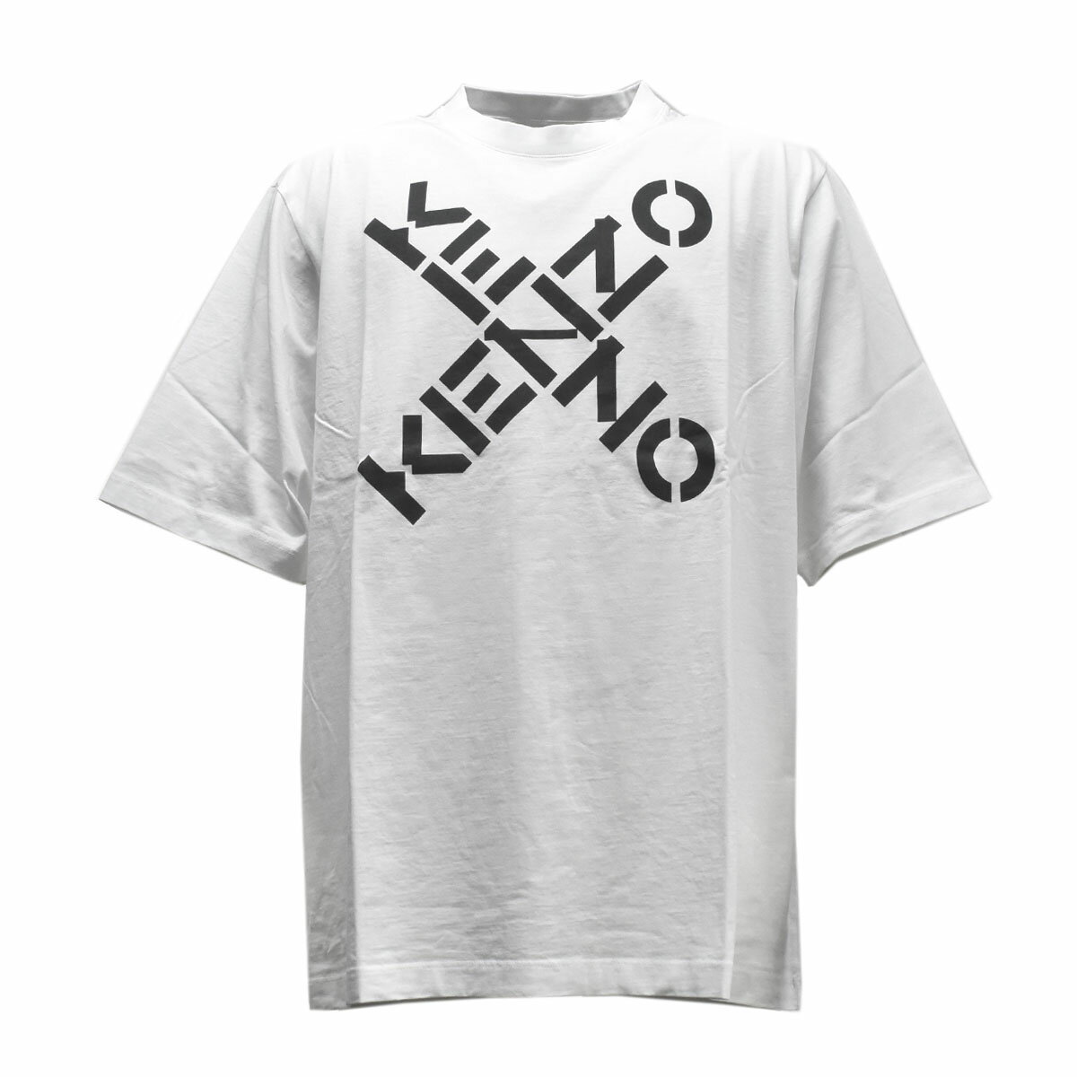 ケンゾー KENZO メンズTシャツ 半袖 メンズ ロゴ ブランドロゴ プリント オーバーサイズTシャツ ホワイト FA65TS5024SJ KENZO SPORT OVERSIZE T-SHIRT 1 WHITE