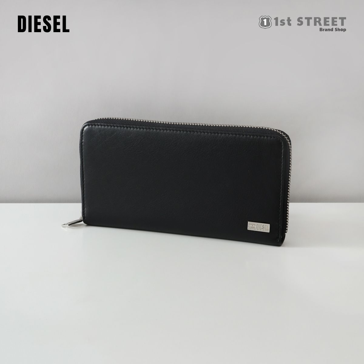 ディーゼル 長財布（メンズ） ディーゼル DIESEL ラウンド長財布 財布 ファスナー 長財布 ブランド 高級 トレンド 黒 おしゃれ ブランド 高級 X09543 PR227 CONTINENTAL ZIP L WALLET メンズ【RSL】