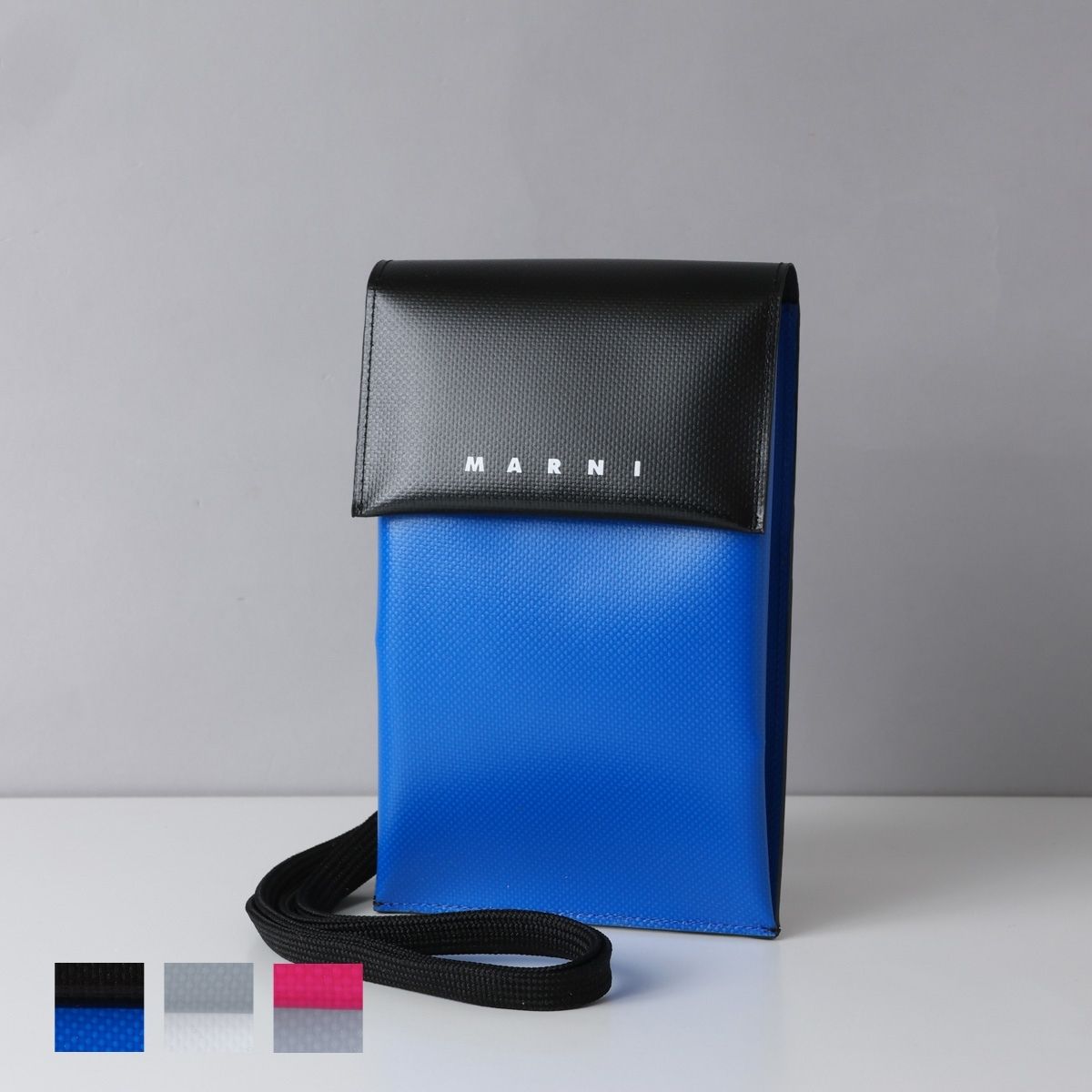マルニ MARNI フォンケース スマホケース ショルダー バイカラー おしゃれ 人気 ブランド TEMI0004A4 P5769 PHONE CC HOLDER ユニセックス メンズ レディースのサムネイル