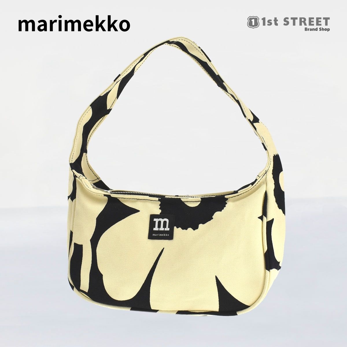 マリメッコ MARIMEKKO ショルダーバッグ バッグ ハンドバッグ 肩掛け Unikko ウニッコ フィンランド 北欧 イエロー BLACK/ LIGHT YELLOW レディース 090570 0920