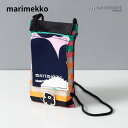 マリメッコ MARIMEKKO ショルダーバッグ マルチカラー クロスボディ ミニバッグ ポシェット ロゴ 091987 356 KIOSKI FUNNY BAGS TA PINK/DARK BLUE/GREEN レディース