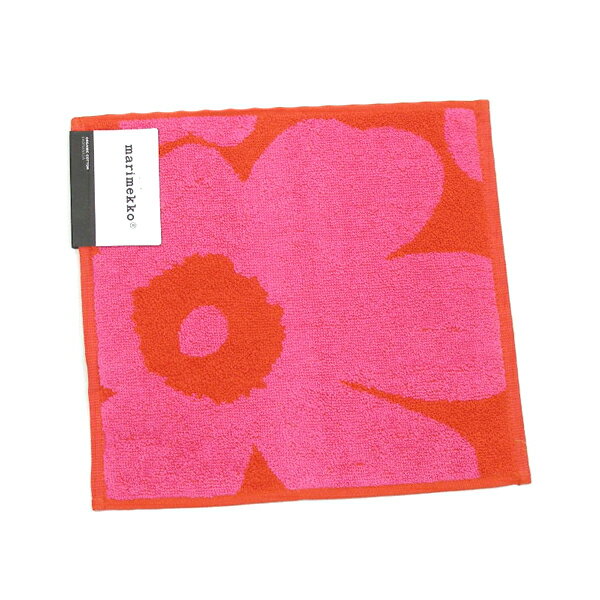 マリメッコ MARIMEKKO タオル ウニッコ ハンカチ　ハンドタオル レディース レッド ギフト 63837 TOWEL 25X25CM MINI 330 RED/PINK【ネコポスOK(4点まで)】