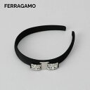 フェラガモ FERRAGAMO ヘアバンド カチューシャ ヘアアクセサリー ブラック 347581 713034 PASSATE P.TA GROS H2 NERO レディース