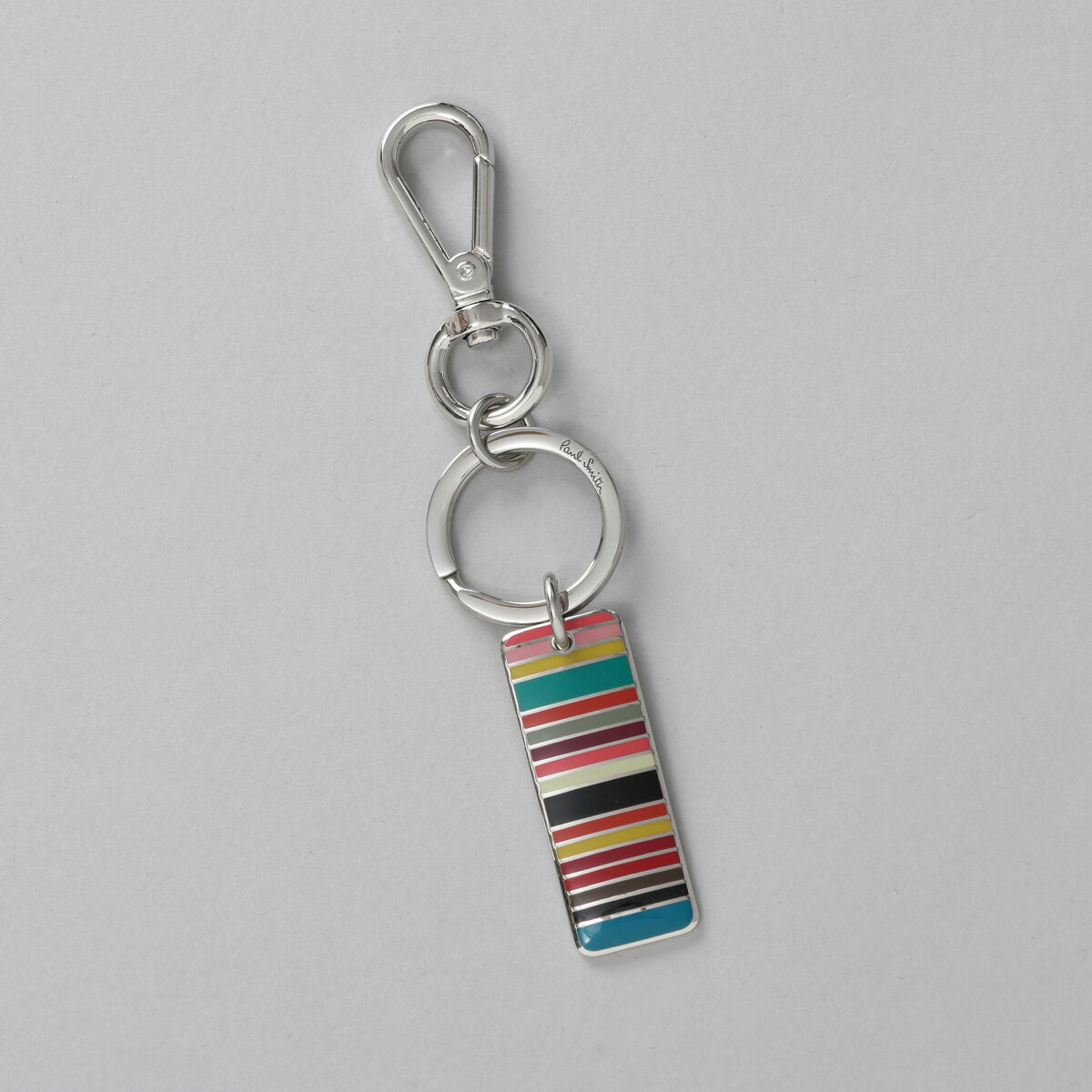 ポールスミス PAUL SMITH キーリング キーホルダー メンズ ギフト マルチカラー M1AKEYR AMINIC 97 MEN KEYRING MINI CYCLIST STRIPE