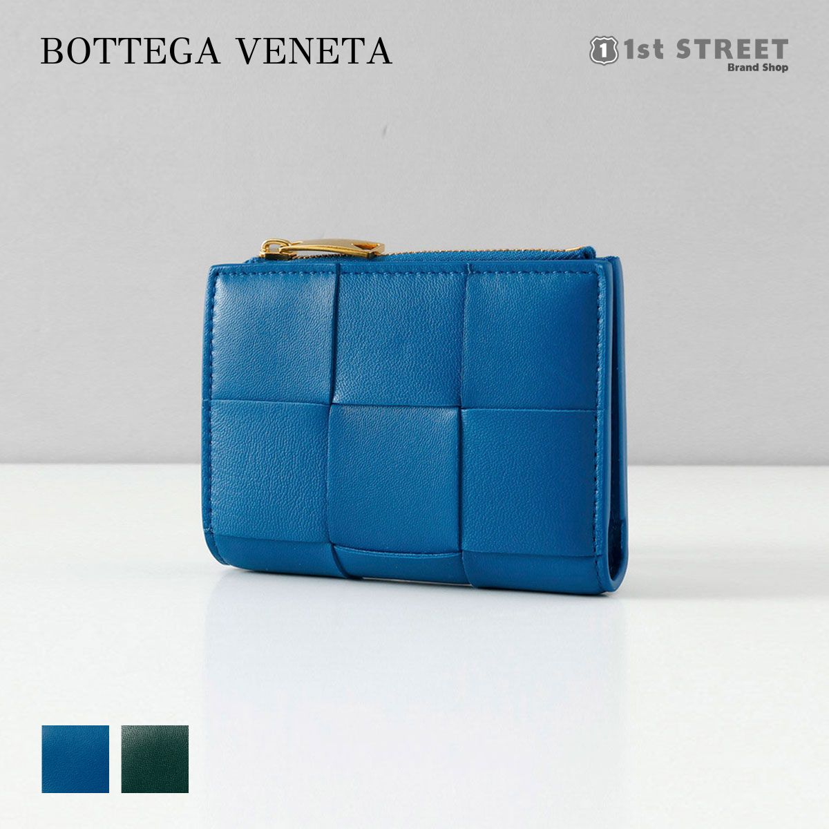 ボッテガヴェネタ 財布（レディース） ボッテガヴェネタ BOTTEGA VENETA 2つ折財布 財布 小銭入れ付 カセット CASSETTE イントレチャート おしゃれ ブランド 高級 742698 VCQC4 PORTAFOGLIO レディース メンズ ユニセックス