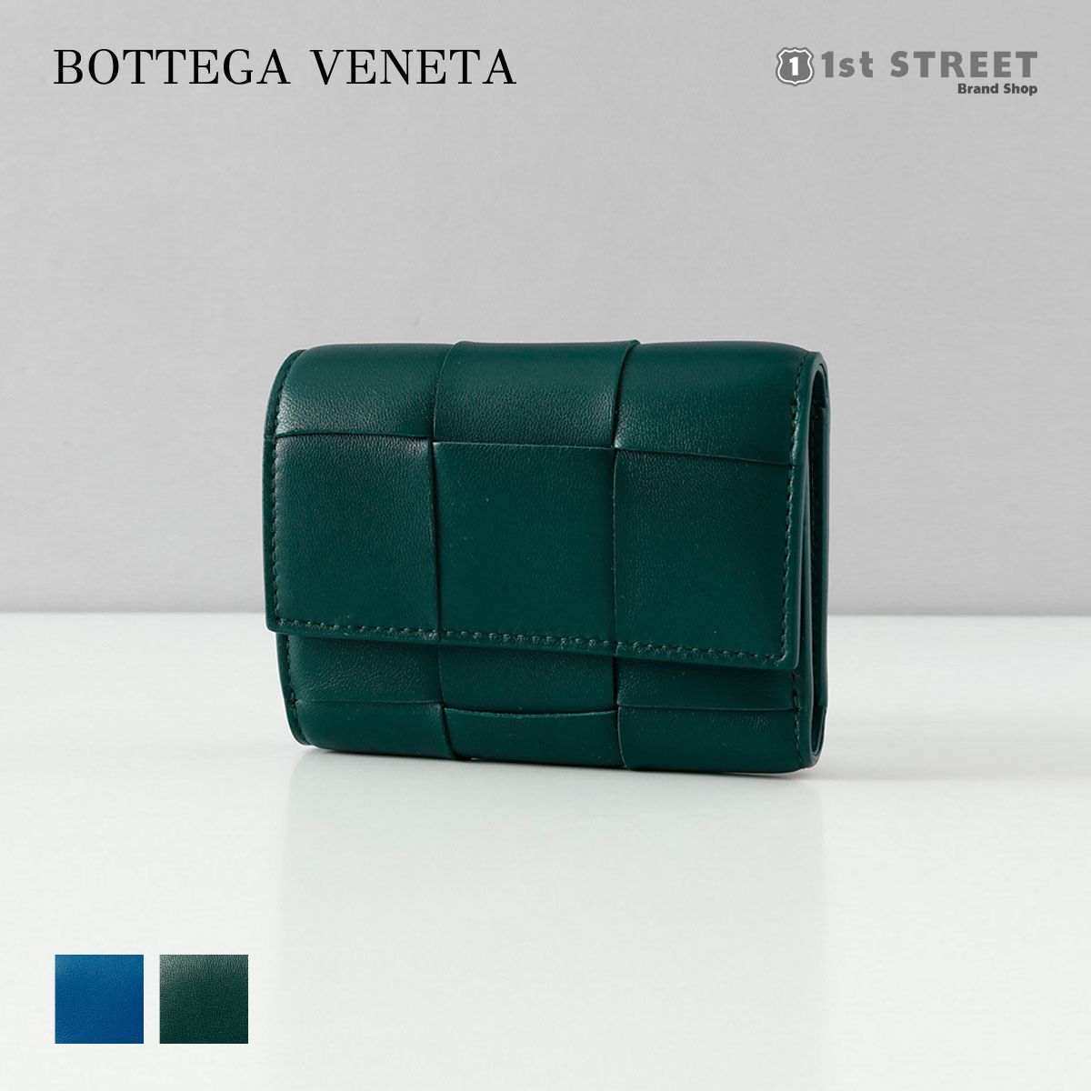 ボッテガヴェネタ 財布（レディース） ボッテガヴェネタ BOTTEGA VENETA 3つ折財布 財布 小銭入れ付 カセット CASSETTE イントレチャート おしゃれ ブランド 高級 750245 VCQC1 PORTAFOGLIO レディース メンズ ユニセックス