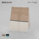 BEGG&CO マフラー ベグ アンド コー BEGG & CO ストール ベグ＆コー 73×183cm マフラー ウール カシミヤ カシミア ブランド 高級 ARRAN BORDERLAND STOLE レディース