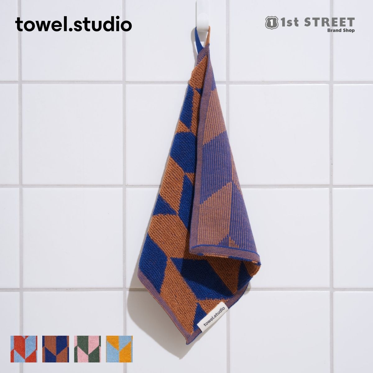 タオルスタジオ towel.studio タオル ウォッシュクロス 30×30cm ハンドタオル ハンカチ ニットタオル カラフル プレゼント ギフト 人気 おしゃれ ブランド ARROW TAIL FBS-02-002-20 レディース メンズ