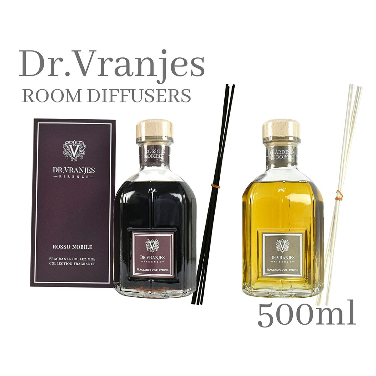 Dr.Vranjes ドットール ヴラニエス ディフューザー 500ml ROSSO NOBILE ＜ロッソ ノービレ＞ BOBOLI ＜ボーボリ＞ ルームフレグランス インテリア ギフト 約12畳用