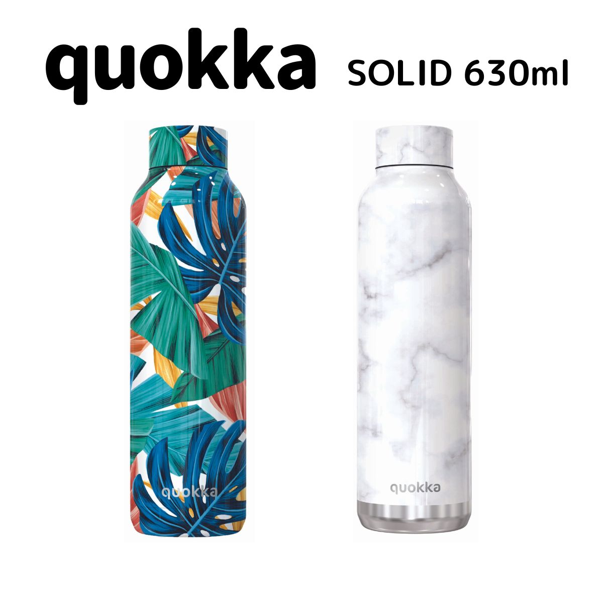 クオッカ QUOKKA タンブラー 630ml ステンレスボトル 水筒 マグボトル 保冷 保温 広口 真空断熱 蓋付 SOLID